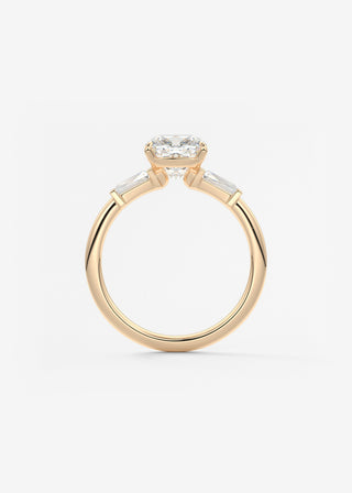 Oval Solitaire With Raised Basket Gallery Lab Grown Diamond Engagement Ring