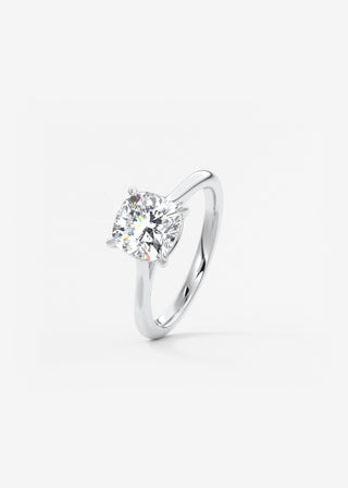 Oval Solitaire With Raised Basket Gallery Lab Grown Diamond Engagement Ring