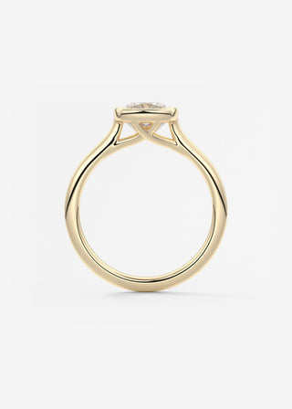 Oval Solitaire With Raised Basket Gallery Lab Grown Diamond Engagement Ring