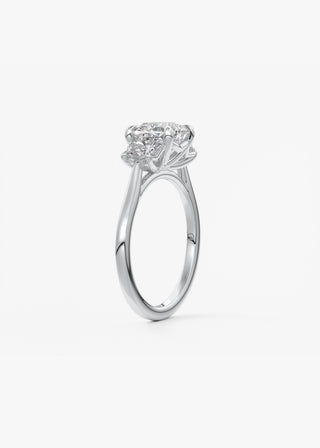 Oval Solitaire With Raised Basket Gallery Lab Grown Diamond Engagement Ring