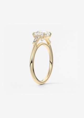 Oval Solitaire With Raised Basket Gallery Lab Grown Diamond Engagement Ring