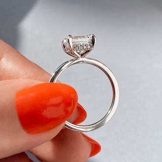Oval Solitaire With Raised Basket Gallery Lab Grown Diamond Engagement Ring