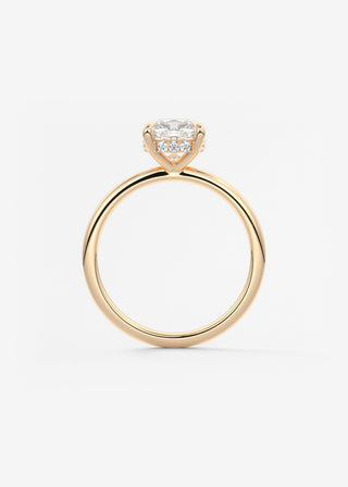 Oval Solitaire With Raised Basket Gallery Lab Grown Diamond Engagement Ring