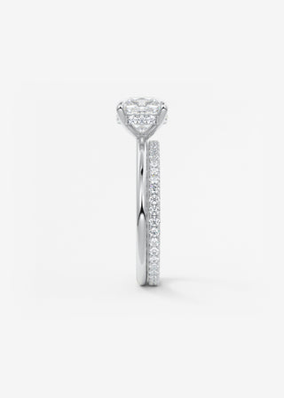 Oval Solitaire With Raised Basket Gallery Lab Grown Diamond Engagement Ring