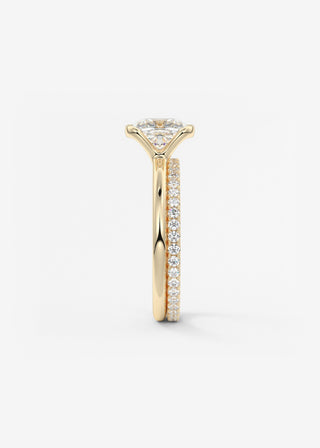 Oval Solitaire With Raised Basket Gallery Lab Grown Diamond Engagement Ring