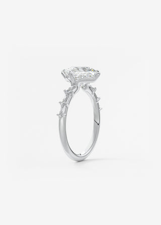 Oval Solitaire With Raised Basket Gallery Lab Grown Diamond Engagement Ring