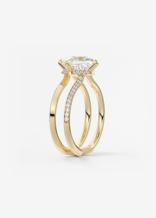 Oval Solitaire With Raised Basket Gallery Lab Grown Diamond Engagement Ring