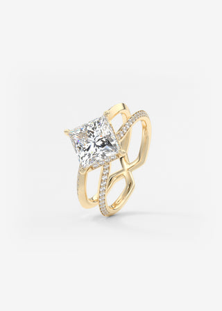 Oval Solitaire With Raised Basket Gallery Lab Grown Diamond Engagement Ring