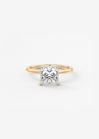 Oval Solitaire With Raised Basket Gallery Lab Grown Diamond Engagement Ring