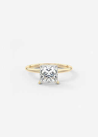 Oval Solitaire With Raised Basket Gallery Lab Grown Diamond Engagement Ring