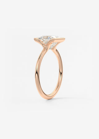 Oval Solitaire With Raised Basket Gallery Lab Grown Diamond Engagement Ring