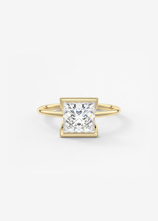 Oval Solitaire With Raised Basket Gallery Lab Grown Diamond Engagement Ring