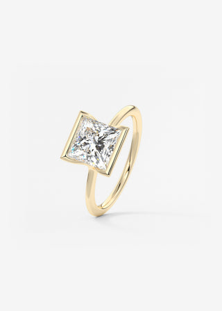 Oval Solitaire With Raised Basket Gallery Lab Grown Diamond Engagement Ring
