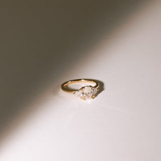 Cushion Hidden Halo Lab Grown Diamond Engagement Ring