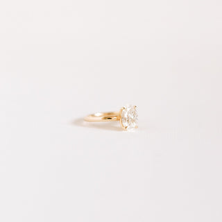Cushion Hidden Halo Lab Grown Diamond Engagement Ring