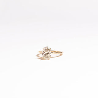 Cushion Hidden Halo Lab Grown Diamond Engagement Ring