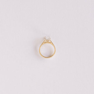 Cushion Hidden Halo Lab Grown Diamond Engagement Ring