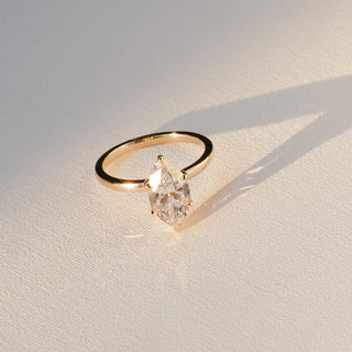 Cushion Hidden Halo Lab Grown Diamond Engagement Ring