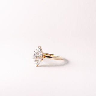 Cushion Hidden Halo Lab Grown Diamond Engagement Ring