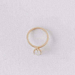 Cushion Hidden Halo Lab Grown Diamond Engagement Ring