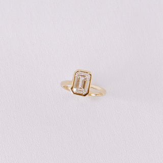 Cushion Hidden Halo Lab Grown Diamond Engagement Ring