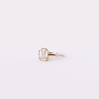 Cushion Hidden Halo Lab Grown Diamond Engagement Ring