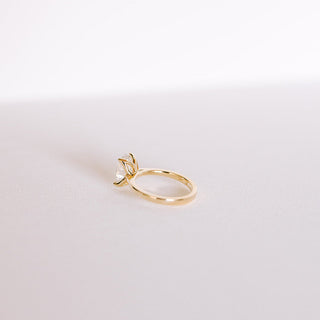 Cushion Hidden Halo Lab Grown Diamond Engagement Ring