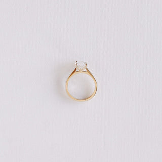Cushion Hidden Halo Lab Grown Diamond Engagement Ring