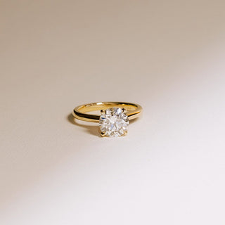 Cushion Hidden Halo Lab Grown Diamond Engagement Ring