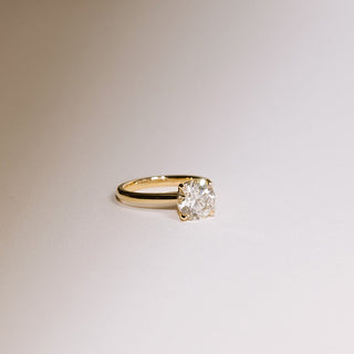 Cushion Hidden Halo Lab Grown Diamond Engagement Ring