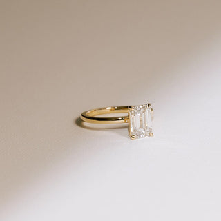 Cushion Hidden Halo Lab Grown Diamond Engagement Ring