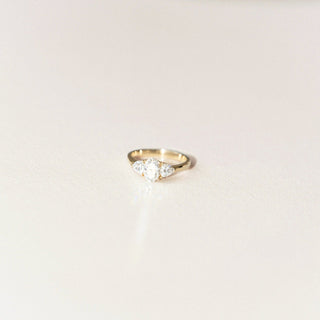 Cushion Hidden Halo Lab Grown Diamond Engagement Ring