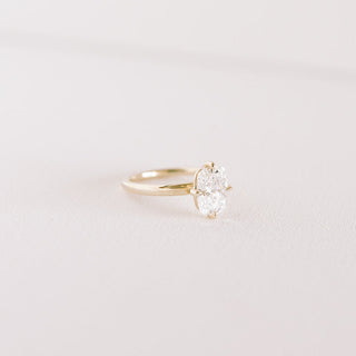 Cushion Hidden Halo Lab Grown Diamond Engagement Ring