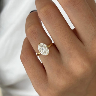Round Halo, Pave & Split Shank Engagement Ring – 1.93 CT Lab Grown Diamond
