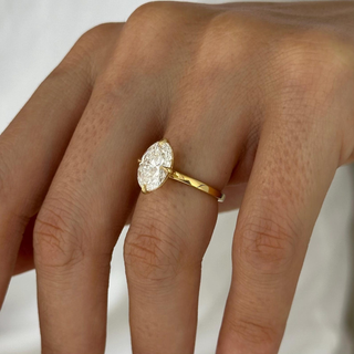 Round Halo, Pave & Split Shank Engagement Ring – 1.93 CT Lab Grown Diamond