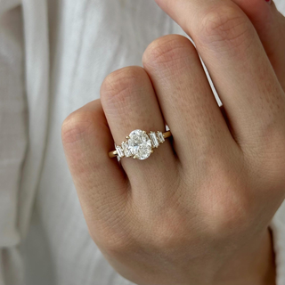 Round Halo, Pave & Split Shank Engagement Ring – 1.93 CT Lab Grown Diamond