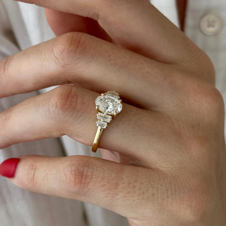 Round Halo, Pave & Split Shank Engagement Ring – 1.93 CT Lab Grown Diamond