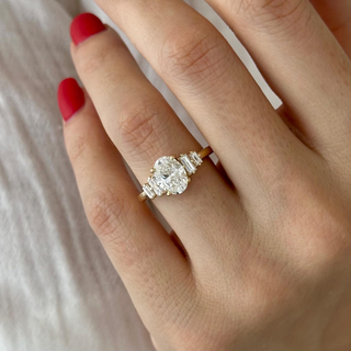 Round Halo, Pave & Split Shank Engagement Ring – 1.93 CT Lab Grown Diamond