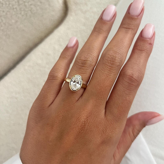 Round Halo, Pave & Split Shank Engagement Ring – 1.93 CT Lab Grown Diamond