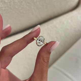 Round Halo, Pave & Split Shank Engagement Ring – 1.93 CT Lab Grown Diamond