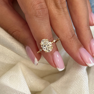Round Halo, Pave & Split Shank Engagement Ring – 1.93 CT Lab Grown Diamond