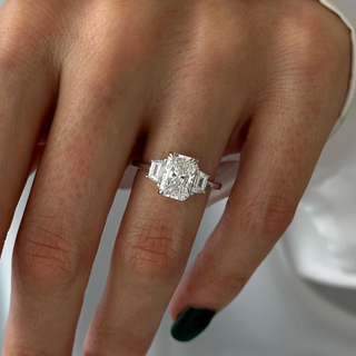 Round Halo, Pave & Split Shank Engagement Ring – 1.93 CT Lab Grown Diamond