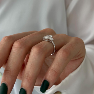 Round Halo, Pave & Split Shank Engagement Ring – 1.93 CT Lab Grown Diamond