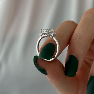 Round Halo, Pave & Split Shank Engagement Ring – 1.93 CT Lab Grown Diamond