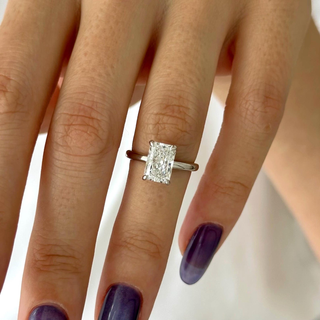 Round Halo, Pave & Split Shank Engagement Ring – 1.93 CT Lab Grown Diamond