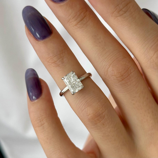 Round Halo, Pave & Split Shank Engagement Ring – 1.93 CT Lab Grown Diamond