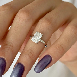 Round Halo, Pave & Split Shank Engagement Ring – 1.93 CT Lab Grown Diamond