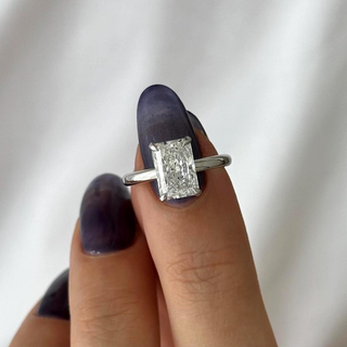 Round Halo, Pave & Split Shank Engagement Ring – 1.93 CT Lab Grown Diamond
