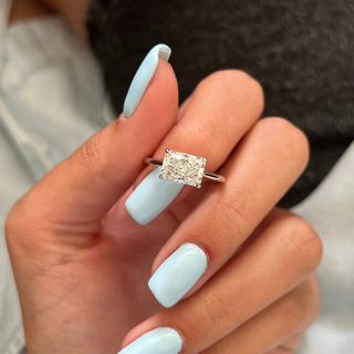 Round Halo, Pave & Split Shank Engagement Ring – 1.93 CT Lab Grown Diamond