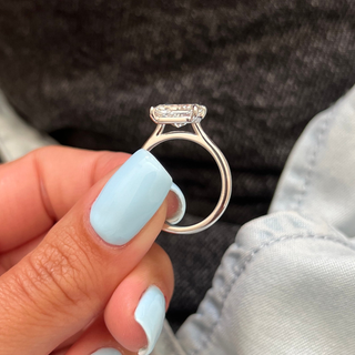 Round Halo, Pave & Split Shank Engagement Ring – 1.93 CT Lab Grown Diamond